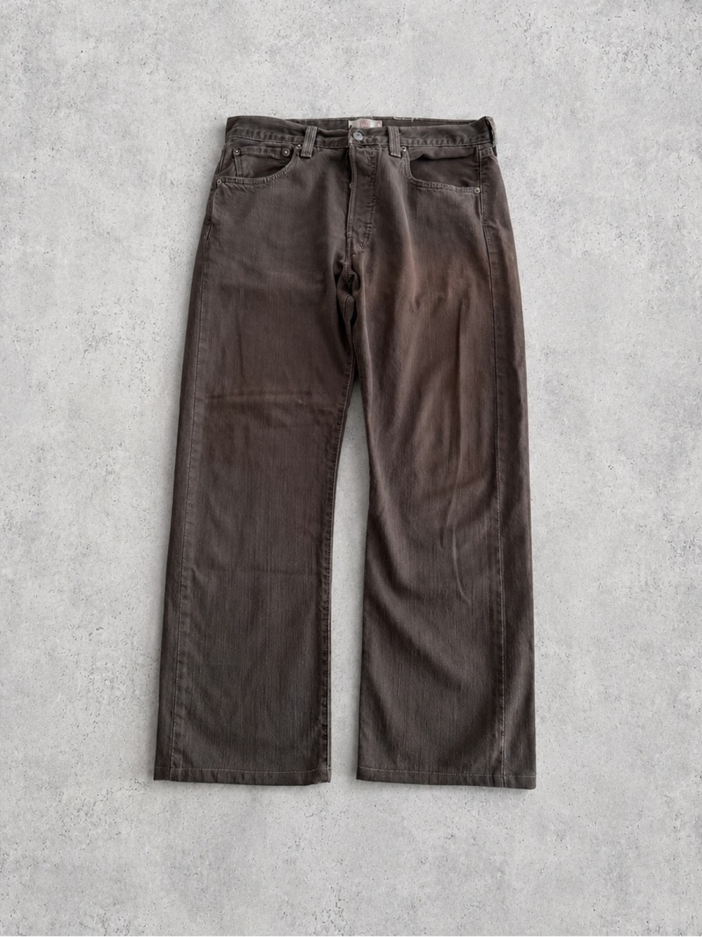 Vintage Levi’s 501 Brown Button Fly Baggy Jeans 33x30 - Picture 2 of 10